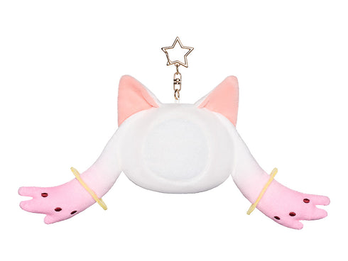 "Puella Magi Madoka Magica: The Story of Rebellion" Fluffy Pin Badge Case Keychain Set