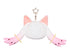 "Puella Magi Madoka Magica: The Story of Rebellion" Fluffy Pin Badge Case Keychain Set