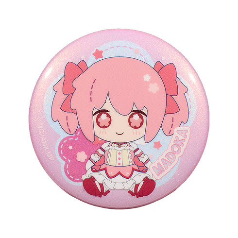 "Puella Magi Madoka Magica: The Story of Rebellion" Fluffy Pin Badge Case Keychain Set