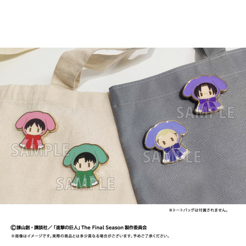 "Attack on Titan" Retro-Style Pins: Cape Tapinui Ver. Hanji
