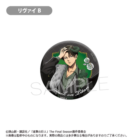 『進撃の巨人』箔押し缶バッジ DEVIL Ver.【BOX】