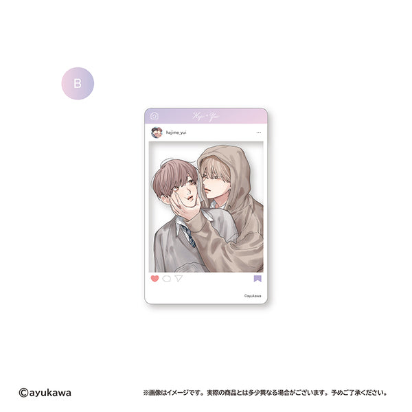 『肇×唯』SNS風クリアトレカ B