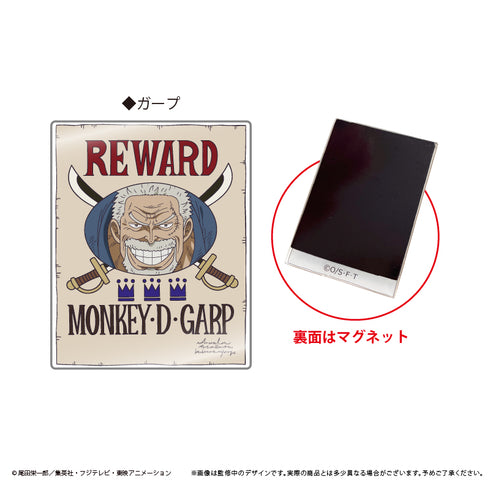 "ONE PIECE" Cross Guild Wanted Poster Acrylic Magnet Vol. 6: Garp