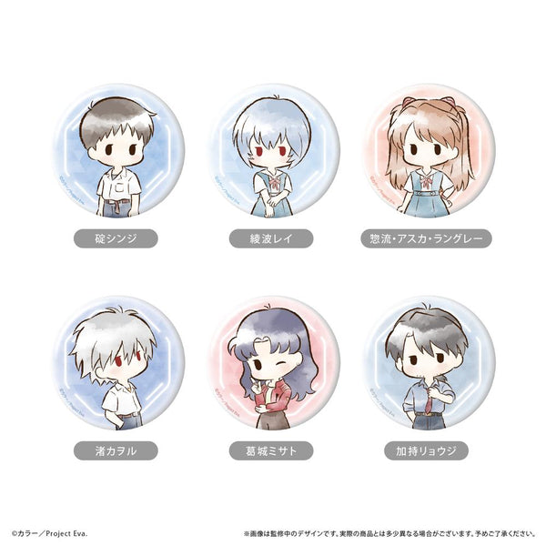 『新世紀エヴァンゲリオン』レトロちっく缶バッジ【BOX】