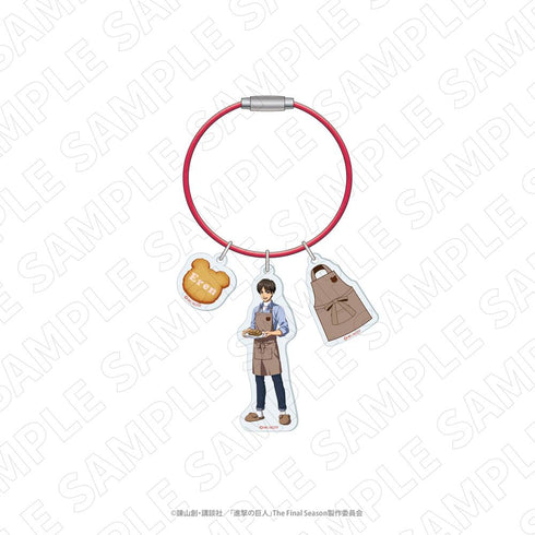 『進撃の巨人』3 o'clock ワイヤーアクリルキーリング(エレン)