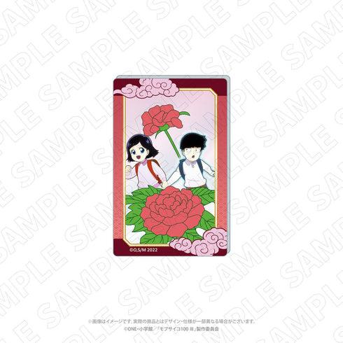"Mob Psycho 100 III" Character-themed Toy: Hanafuda-Patterned Acrylic Cards (Shigeo Kageyama & Tsubomi Takamine)