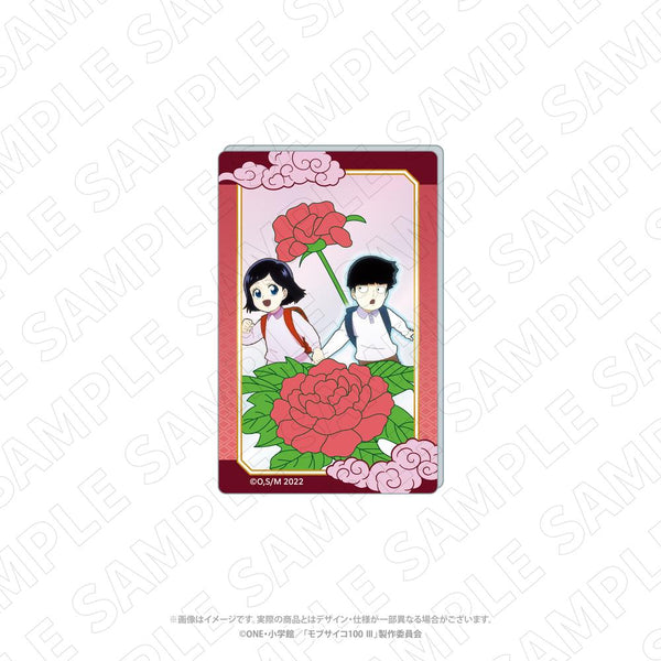 "Mob Psycho 100 III" Character-themed Toy: Hanafuda-Patterned Acrylic Cards (Shigeo Kageyama & Tsubomi Takamine)