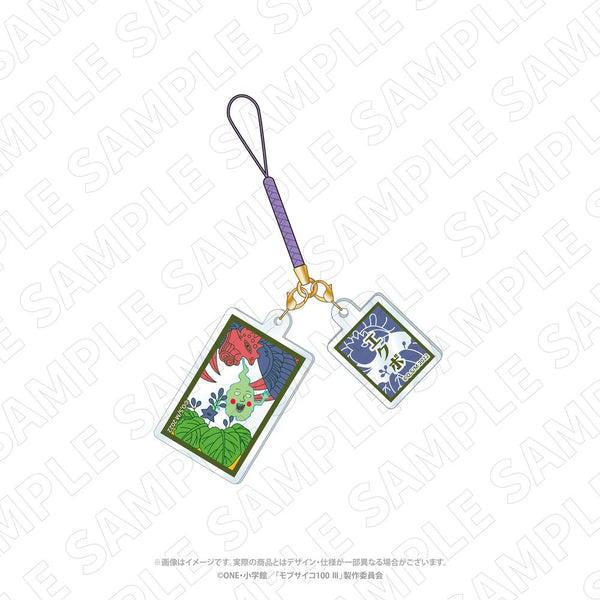 "Mob Psycho 100 III" Character-themed Toy: Hanafuda-Patterned Acrylic Netsuke Strap (Ekubo)
