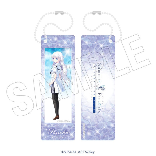 『Summer Pockets REFLECTION BLUE』<水遊び> フォトグレイキーホルダー(鳴瀬しろは)