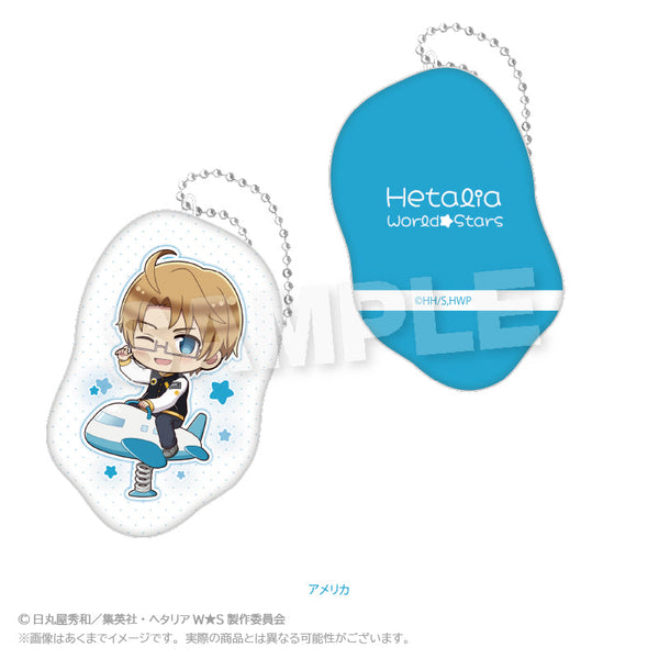 『ヘタリア World☆Stars』ダイカットクッションキーホルダー 遊具Ver. アメリカ