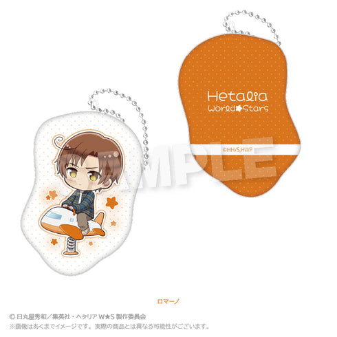 『ヘタリア World☆Stars』ダイカットクッションキーホルダー 遊具Ver. ロマーノ