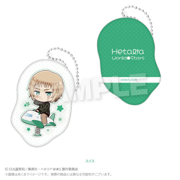 『ヘタリア World☆Stars』ダイカットクッションキーホルダー 遊具Ver. スイス
