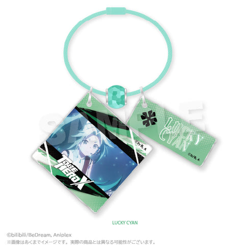 『TO BE HERO X』ワイヤーキーホルダー LUCKY CYAN