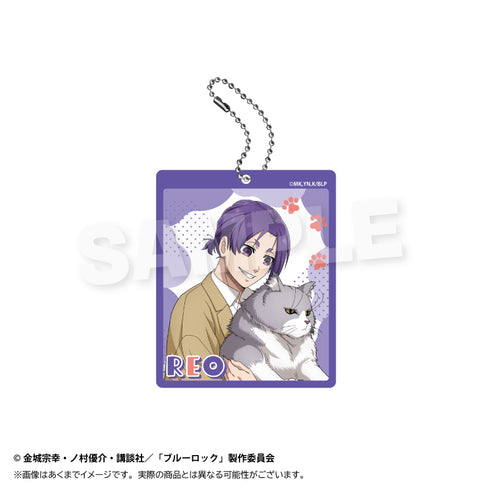 Blue Rock" Trading Acrylic Key Chain: Playing with Cats Ver.