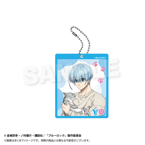 Blue Rock" Trading Acrylic Key Chain: Playing with Cats Ver.