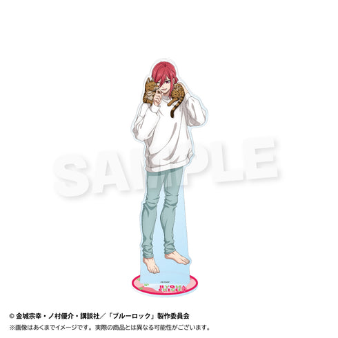 Blue Rock" BIG Acrylic Stand: Playing with Cat Ver. Chigiri Ryoma