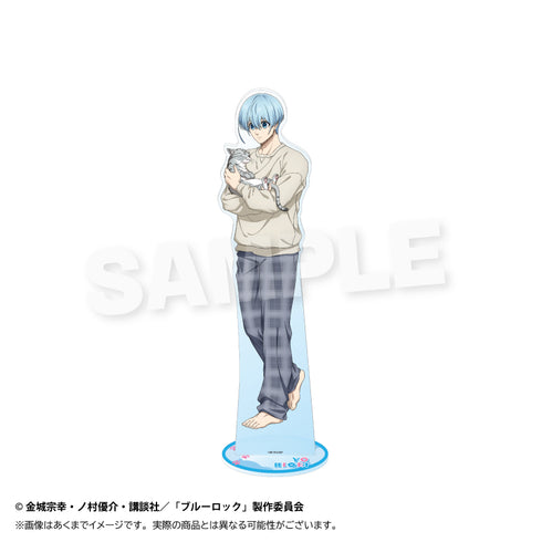 Blue Rock" BIG Acrylic Stand: Playing with Cat Ver. Ice Oriented Sheep