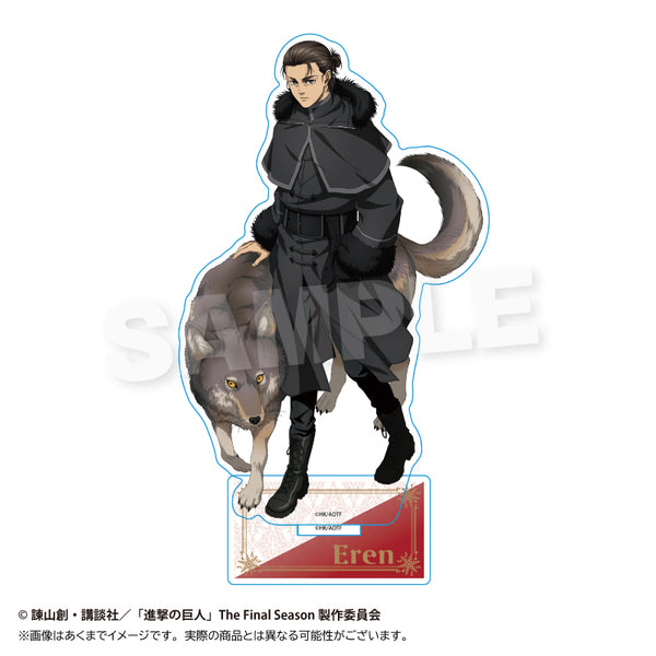 "Attack on Titan" Acrylic Stand: Winter Animal Ver. Eren