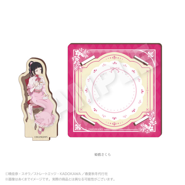 『春夏秋冬代行者 春の舞』木製スタンドコースター お茶会Ver. 姫鷹さくら【202608再販】