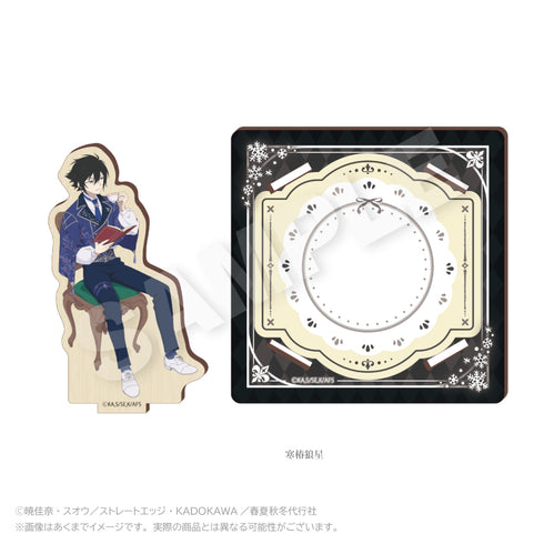 『春夏秋冬代行者 春の舞』木製スタンドコースター お茶会Ver. 寒椿狼星【202608再販】