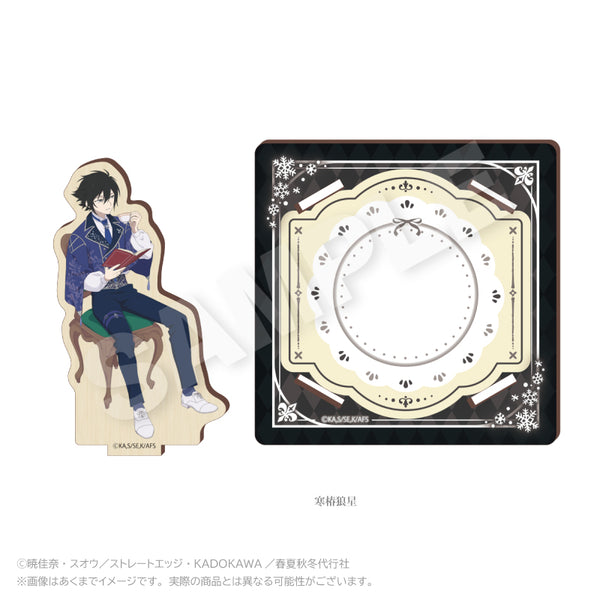 『春夏秋冬代行者 春の舞』木製スタンドコースター お茶会Ver. 寒椿狼星【202608再販】