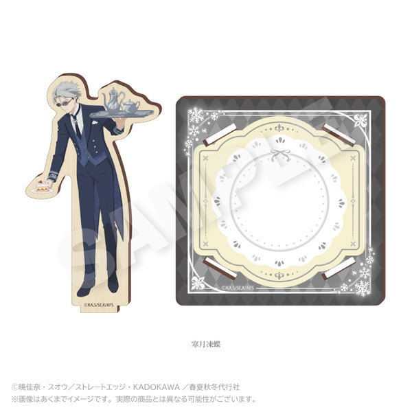 『春夏秋冬代行者 春の舞』木製スタンドコースター お茶会Ver. 寒月凍蝶【202608再販】