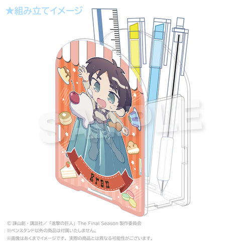《進擊的巨人》壓克力筆筒 甜點版 艾倫