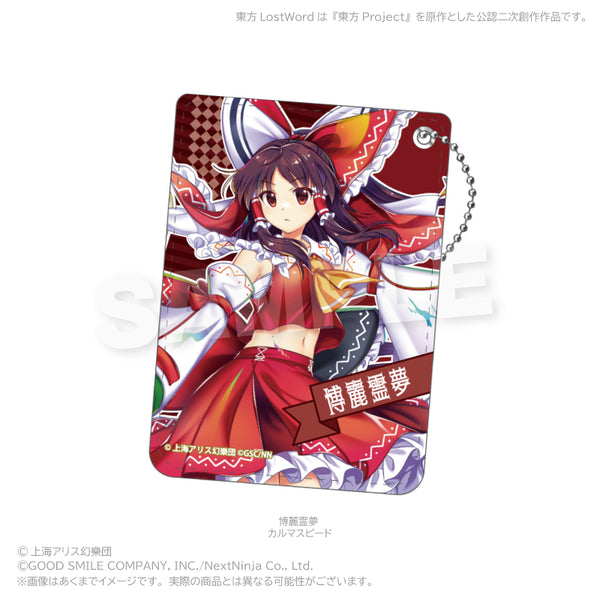 "Touhou Lost Word" PU Leather Pass Case: Reimu Hakurei (Karma Speed)
