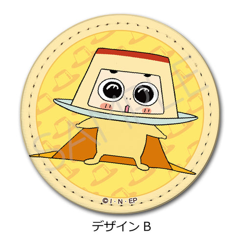 『おじゃる丸』レザーバッジ(丸形) デザインB