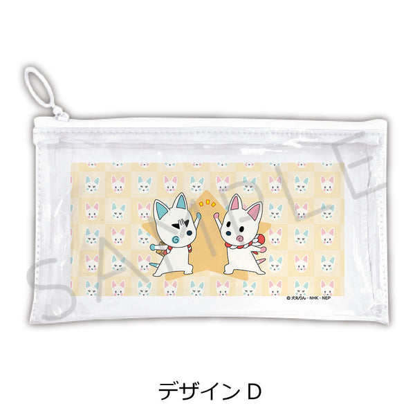 『おじゃる丸』フラットクリアポーチ デザインD