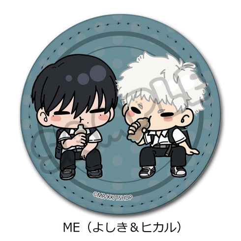 『光が死んだ夏』レザーバッジ(丸形) ME よしき&ヒカル