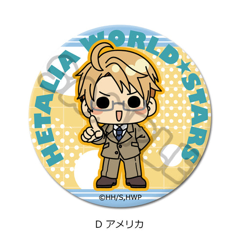 『ヘタリア World☆Stars』丸形缶バッジ(57mm) D アメリカ