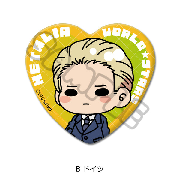 『ヘタリア World☆Stars』ハート型缶バッジ B ドイツ