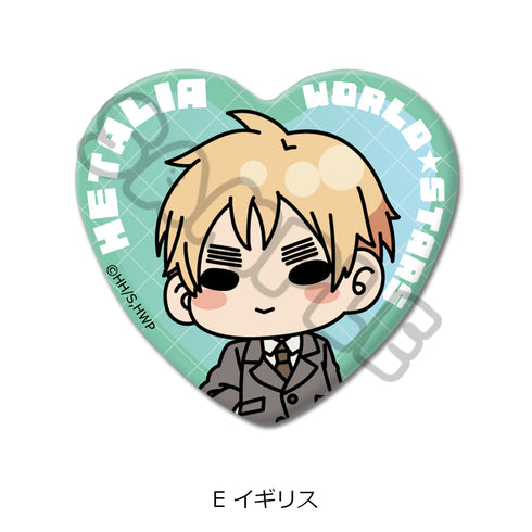 『ヘタリア World☆Stars』ハート型缶バッジ E イギリス
