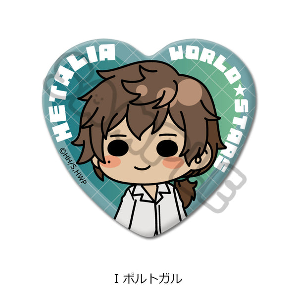 『ヘタリア World☆Stars』ハート型缶バッジ I ポルトガル