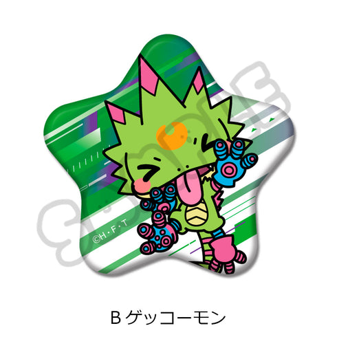 『DIGIMON BEATBREAK』星型缶バッジ B ゲッコーモン