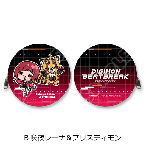 『DIGIMON BEATBREAK』丸形コインケース B 咲夜レーナ&プリスティモン