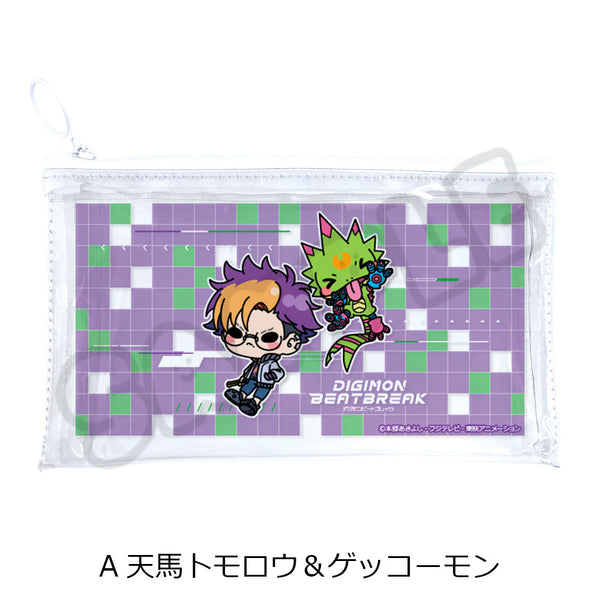 『DIGIMON BEATBREAK』フラットクリアポーチ A 天馬トモロウ&ゲッコーモン