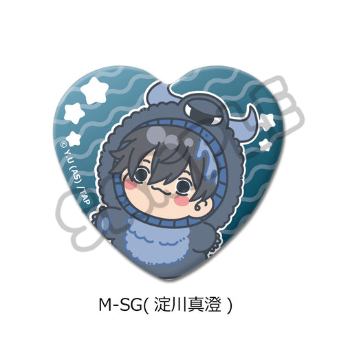 『桃源暗鬼』第3弾 ハート型缶バッジ M-SG 淀川真澄
