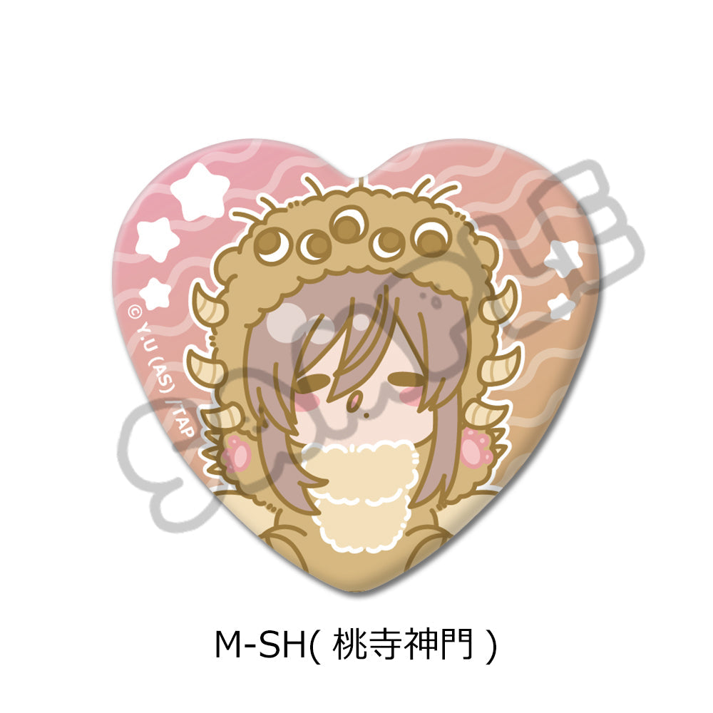 桃源暗鬼』第3弾 ハート型缶バッジ M-SH 桃寺神門 – Anime Store JP