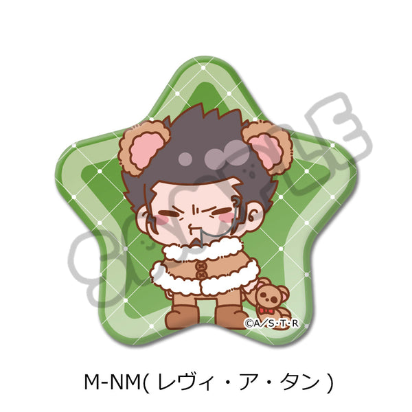 『家庭教師ヒットマンREBORN!』第4弾 星形缶バッジ M-NM レヴィ・ア・タン