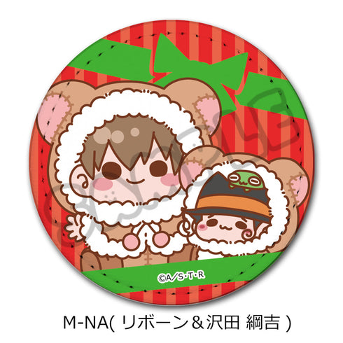 『家庭教師ヒットマンREBORN!』第4弾 レザーバッジ(丸形) M-NA リボーン&沢田綱吉