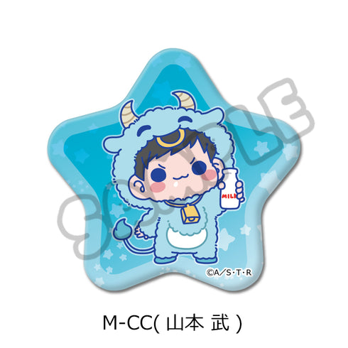 "The Hitman Reborn!" 5th Series Star-Shaped Pin Badge M-CC Takeshi Yamamoto