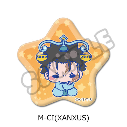 "The Hitman Reborn!" 5th Series Star-Shaped Pin Badge M-CI XANXUS