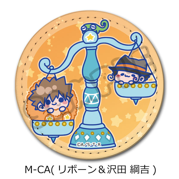『家庭教師ヒットマンREBORN!』第5弾 レザーバッジ(丸形) M-CA リボーン&沢田綱吉