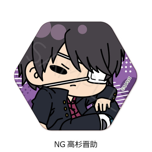 『3年Z組銀八先生』六角形缶バッジ mochochoシリーズ第2弾 NG 高杉晋助