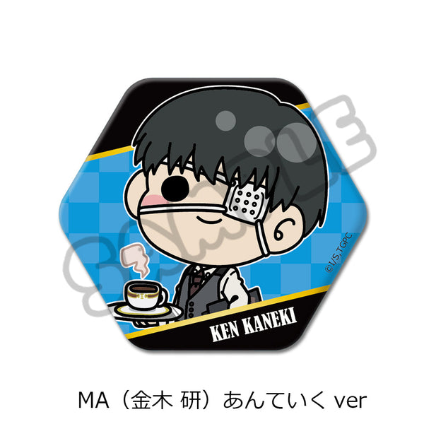 『東京喰種トーキョーグール』六角形缶バッジ MA 金木研 あんていくVer.