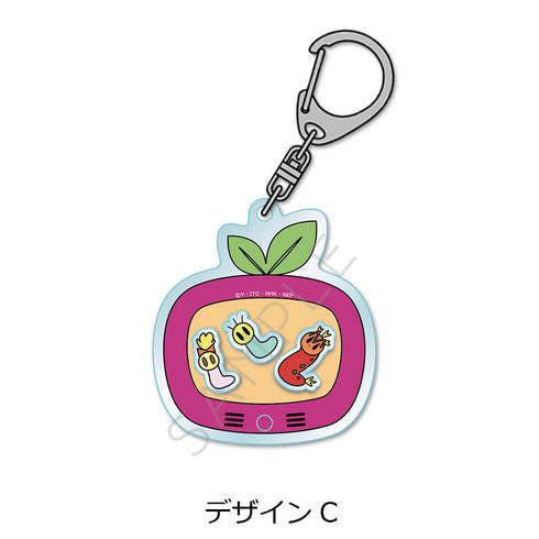『ニャッキ!』シャカシャカアクリルキーホルダー デザインC