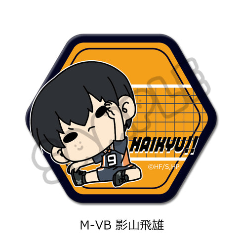 『ハイキュー!!』第8弾 六角形缶バッジ(mochocho) M-VB 影山飛雄