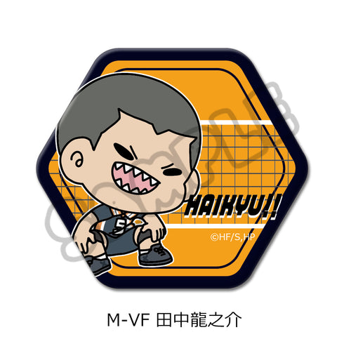 『ハイキュー!!』第8弾 六角形缶バッジ(mochocho) M-VF 田中龍之介